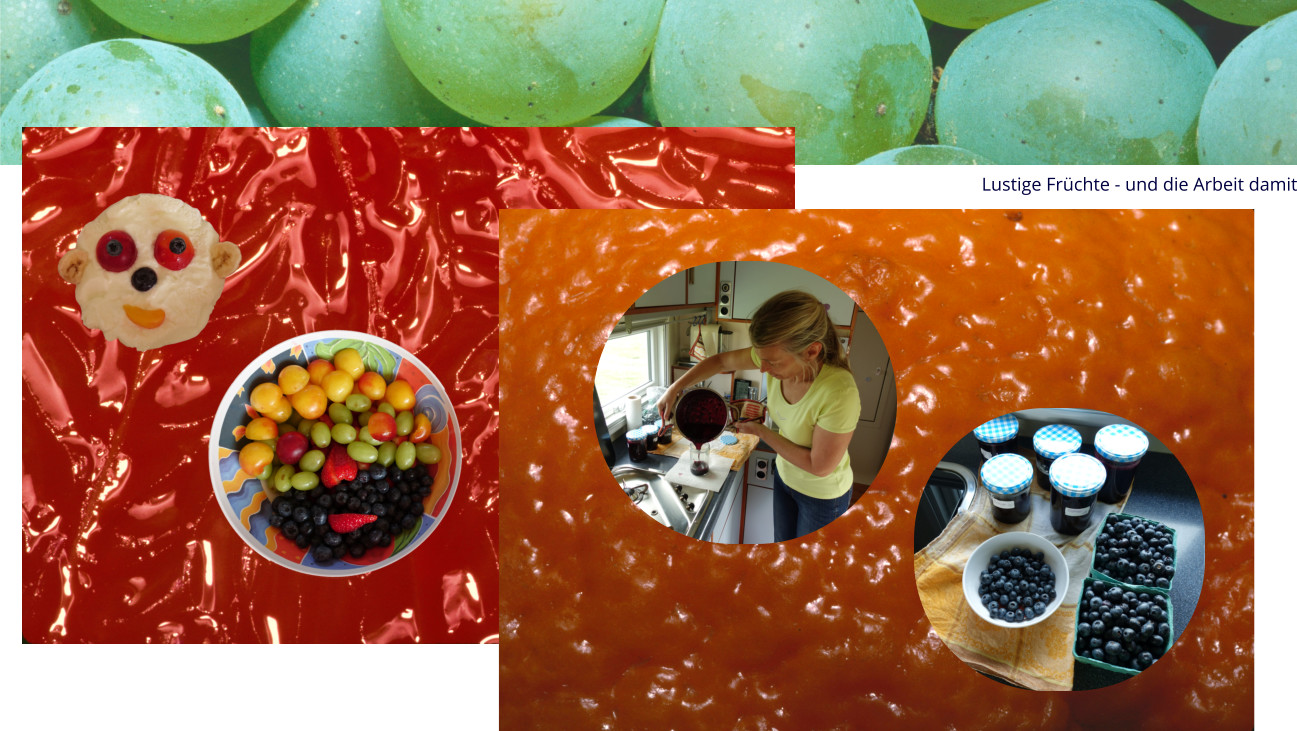 Lustige Früchte - und die Arbeit damit